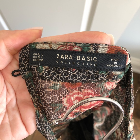 Zara Floral Long Sleeve Dress - Picture 3 of 3